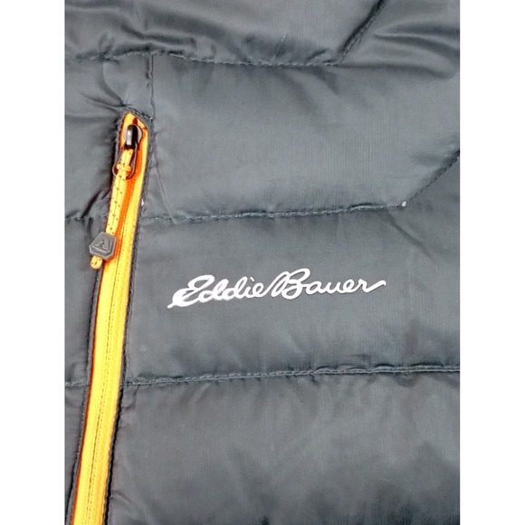 Eddie Bauer First Ascent StormDown 800 Puffer Vest Men XL Black Orange Lining - Picture 9 of 16